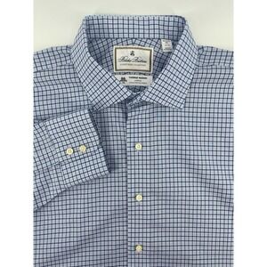 Brooks Brothers Shirt Mens 17-34 XL Thomas Mason Superfine Italian Luxury Shirt